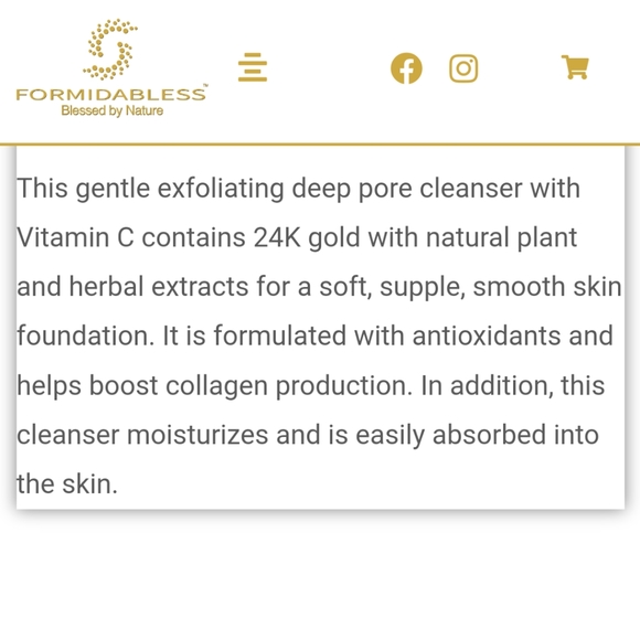 Formidabless 24k milky cleanser - Picture 4 of 4